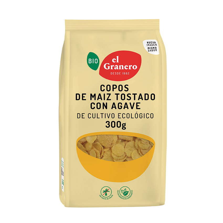 Copos De Ma Z Tostado Con Agave Bio El Granero Integral G En Biosano