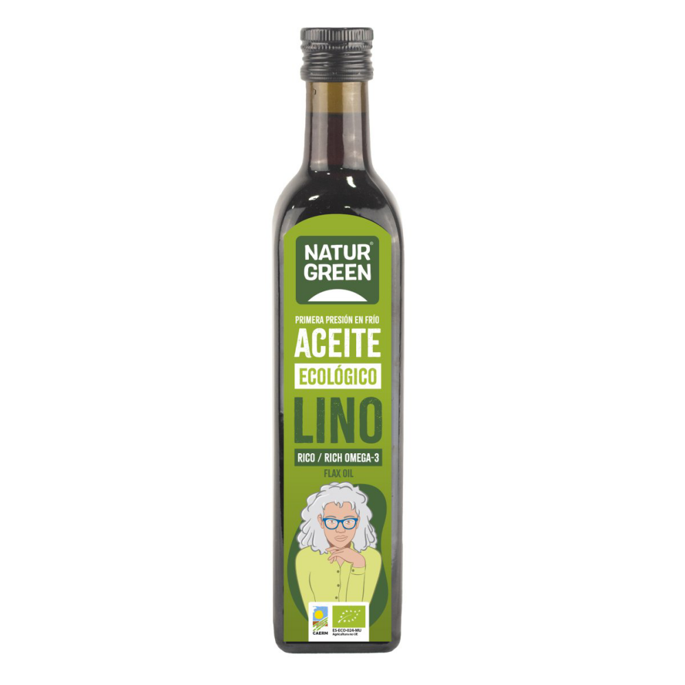 Comprar aceite de lino ecológico Naturgreen 500ml en Biosano