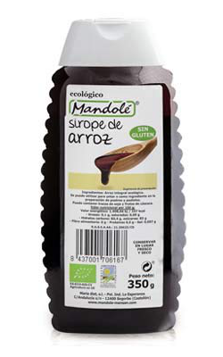 Sirope de arroz bio Mandolé 350g. en Biosano