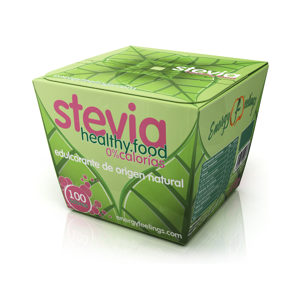 Energy Feelings Stevia Cooking, Eritritol Con Stevia En Polvo, Edulcorante Y Endulzante Natural, Sin Azúcar, Sin Gluten, Vegano