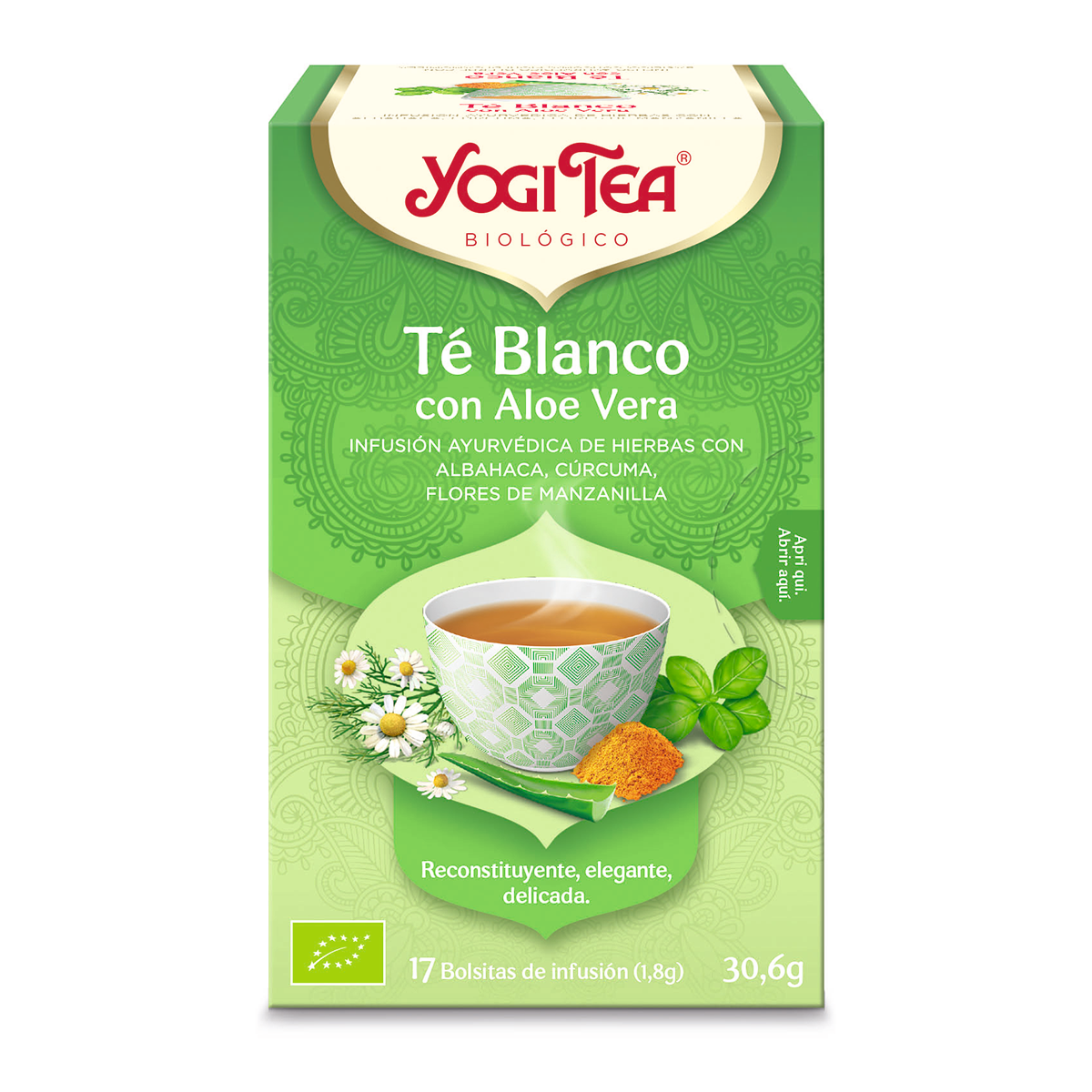 Té Verde Energía Yogi Tea bio, 17 bolsitas