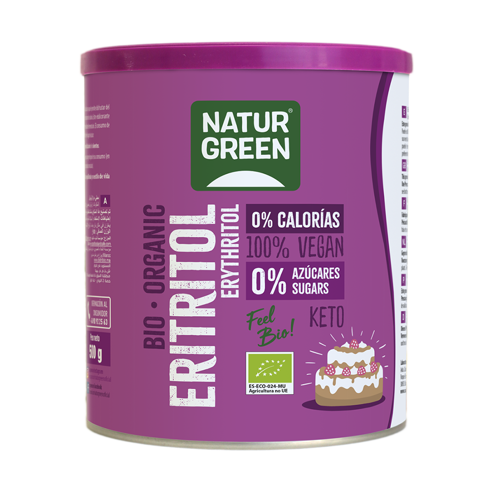 Nature Diet - Eritritol 2 x 1000 g, Edulcorante natural