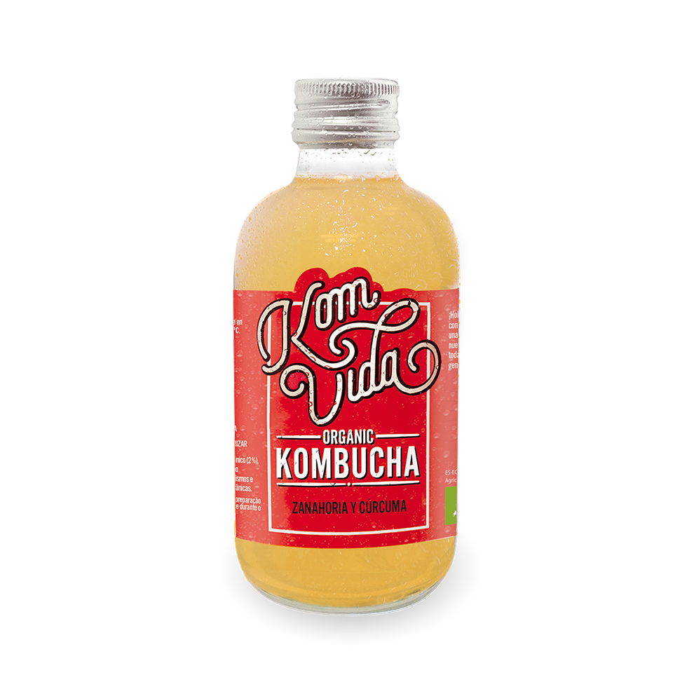 Komvida Kombucha De Zanahoria Y Cúrcuma 250ml En Biosano 