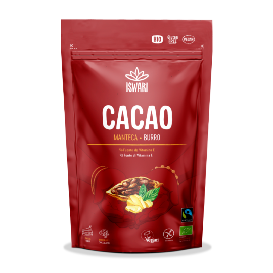 Manteca de cacao Iswari 125g.