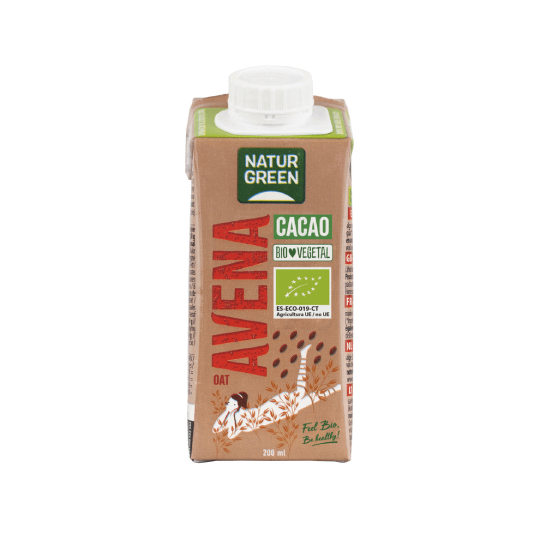 Bebida de avena con cacao mini Naturgreen 200ml. 