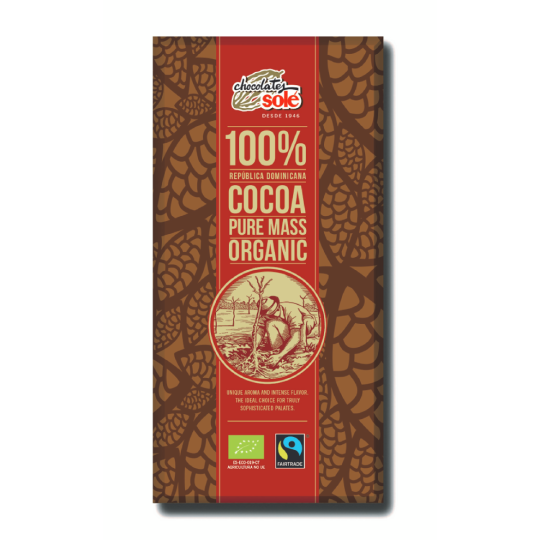 Cacao puro 100% Chocolates Solé 100g.